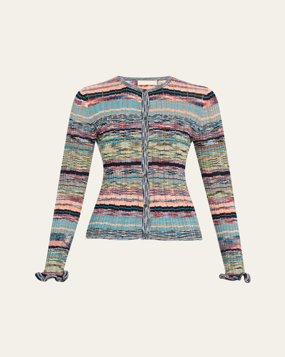 Lex Rib-Knit Cardigan